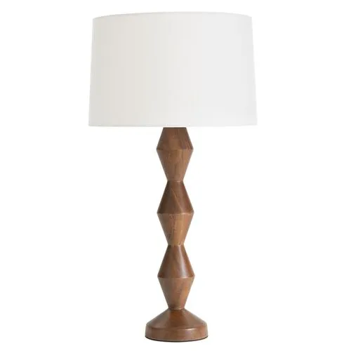 Crew Walnut Buffet Lamp - Regina Andrew - Brown