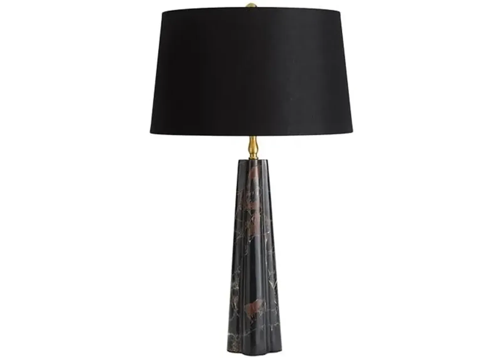 Roman Marble Table Lamp - Regina Andrew - Black