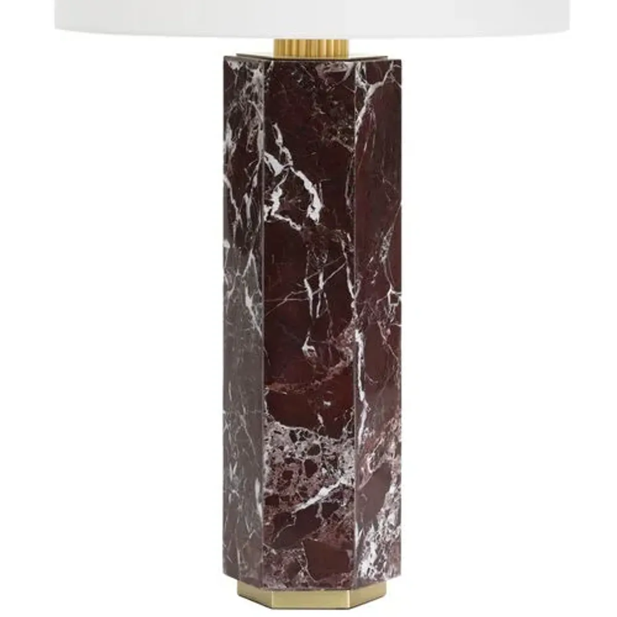 Nico Marble Table Lamp - Brown - Regina Andrew