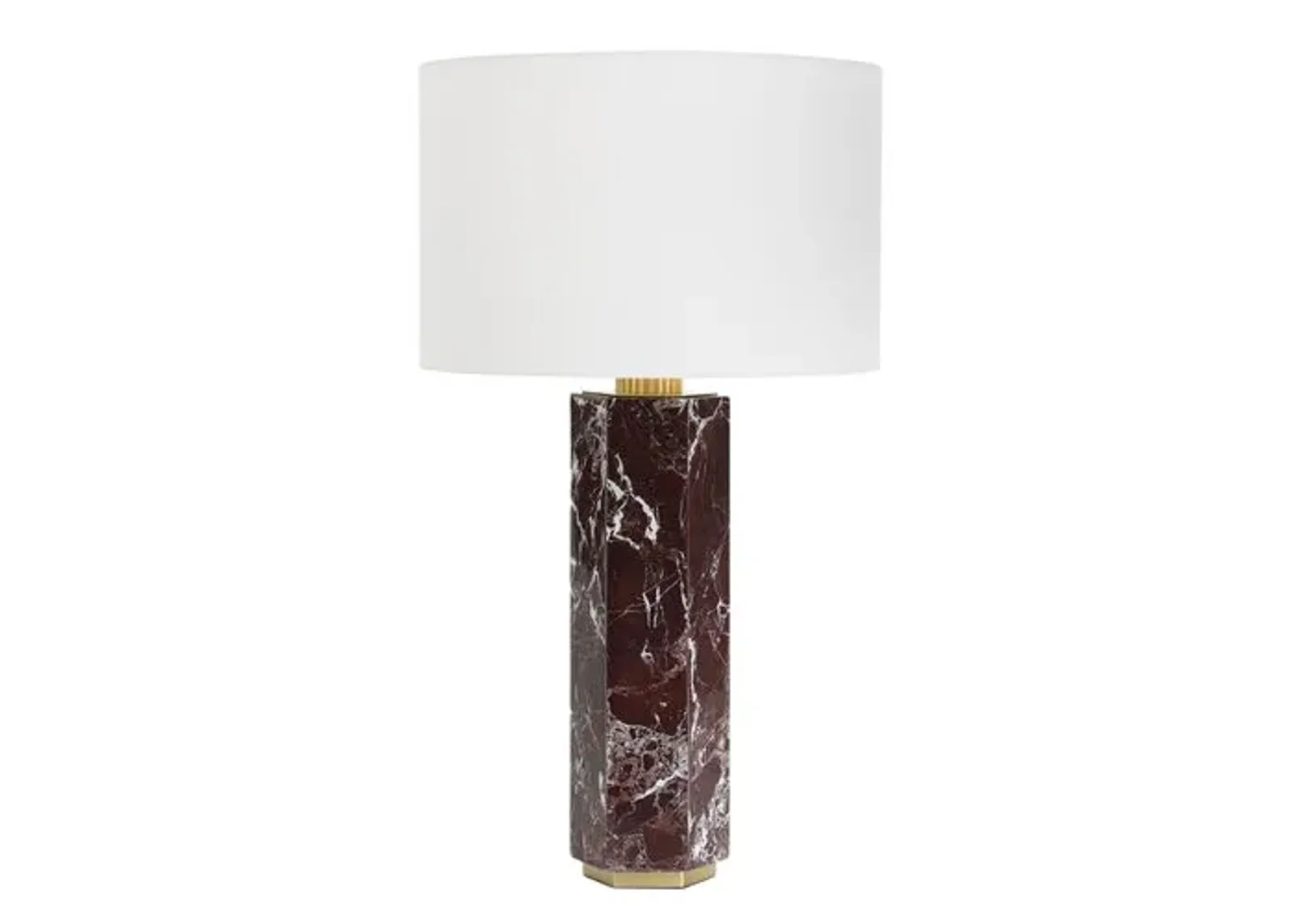 Nico Marble Table Lamp - Brown - Regina Andrew