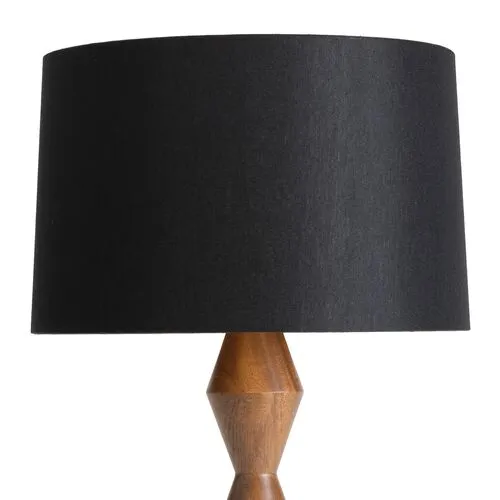 Crew Walnut Buffet Lamp - Regina Andrew - Black