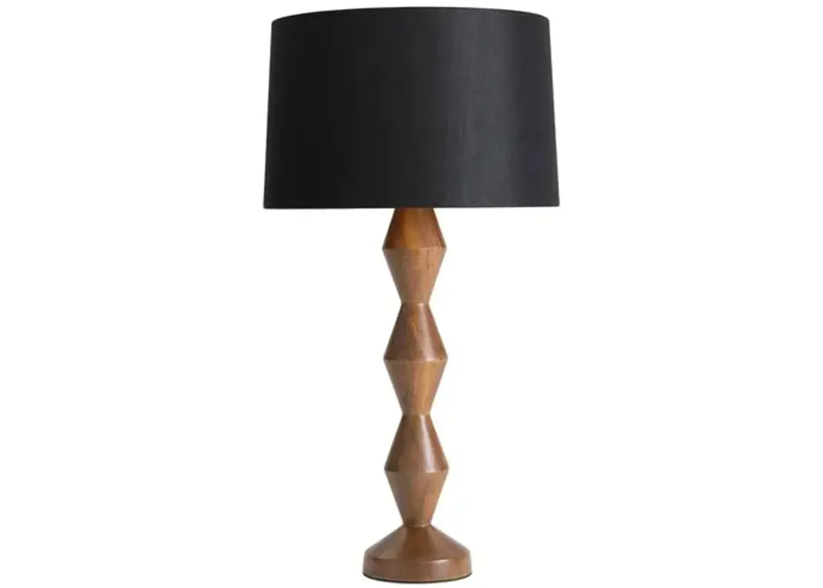 Crew Walnut Buffet Lamp - Regina Andrew - Black