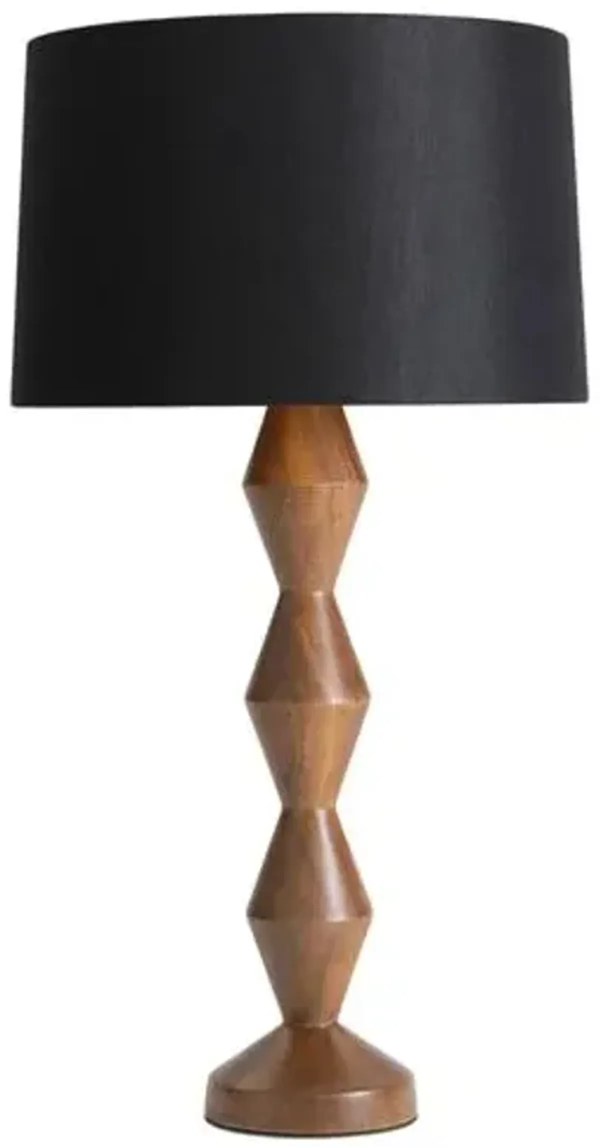 Crew Walnut Buffet Lamp - Regina Andrew - Black