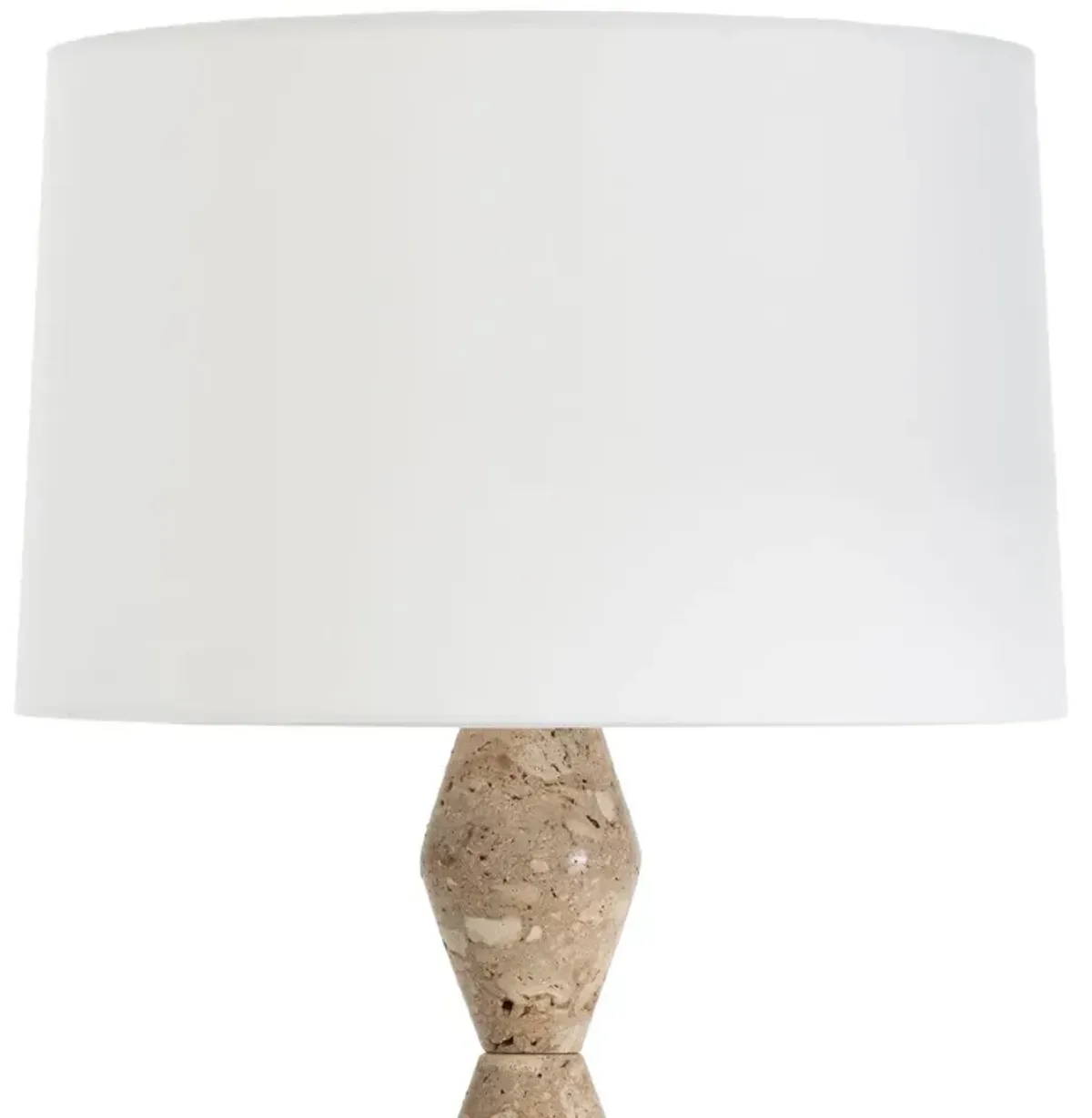 Crew Travertine Buffet Lamp - Regina Andrew - Brown