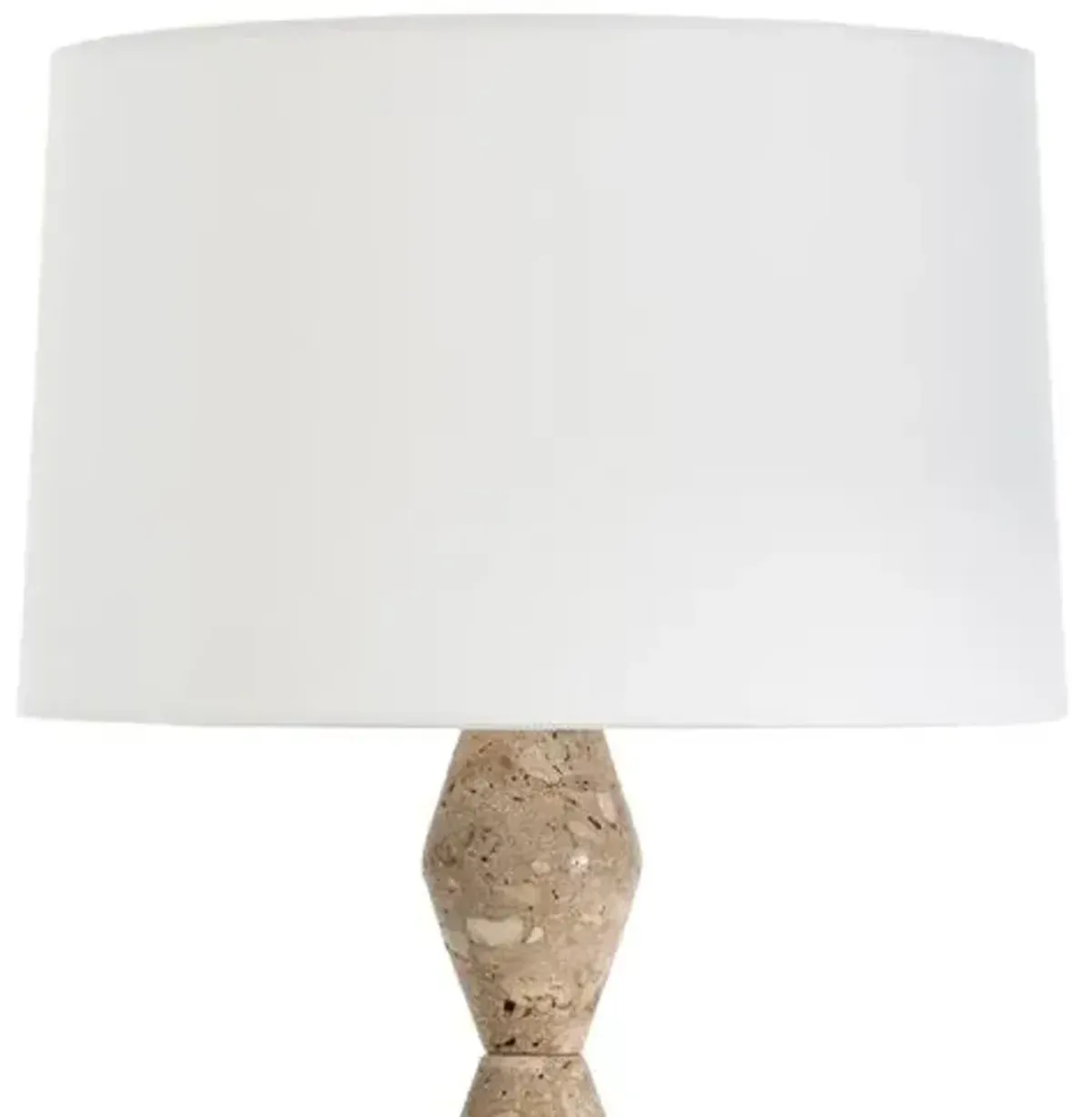 Crew Travertine Buffet Lamp - Regina Andrew - Brown