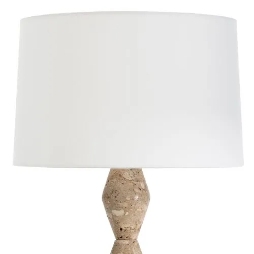 Crew Travertine Buffet Lamp - Regina Andrew - Brown