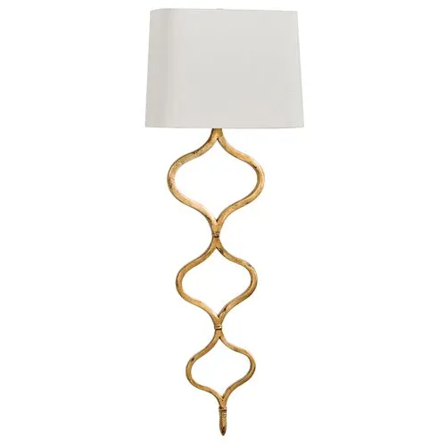 Sinuous Wall Sconce - Gold Leaf - Regina Andrew