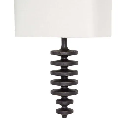 Fishbone Wall Sconce - Ebony - Regina Andrew - Handcrafted - Black