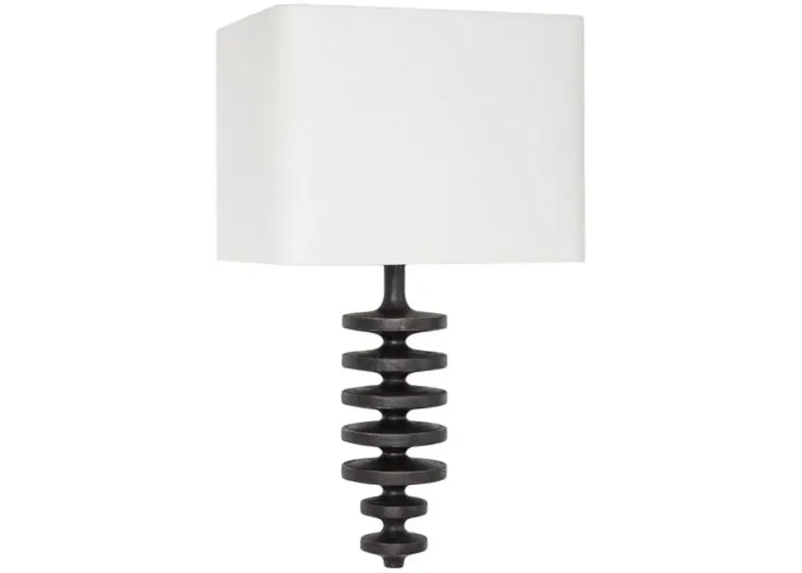 Fishbone Wall Sconce - Ebony - Regina Andrew - Handcrafted - Black