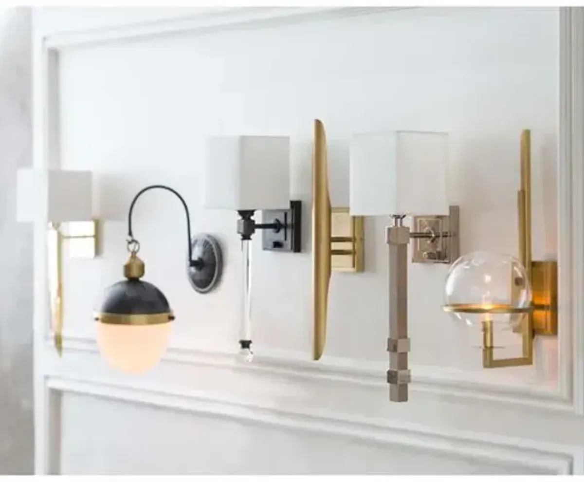 Otis Wall Sconce - Black/Natural Brass - Regina Andrew