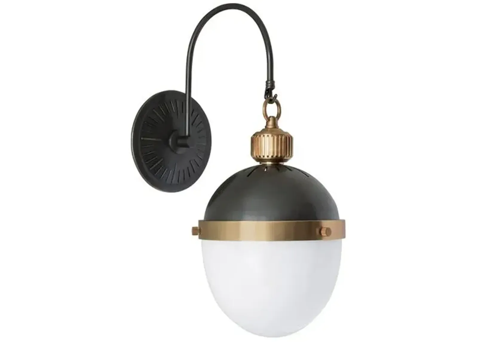 Otis Wall Sconce - Black/Natural Brass - Regina Andrew