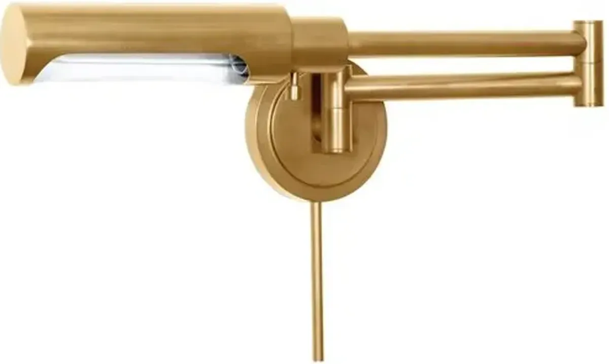 Noble Swing Arm Task Sconce - Regina Andrew - Gold