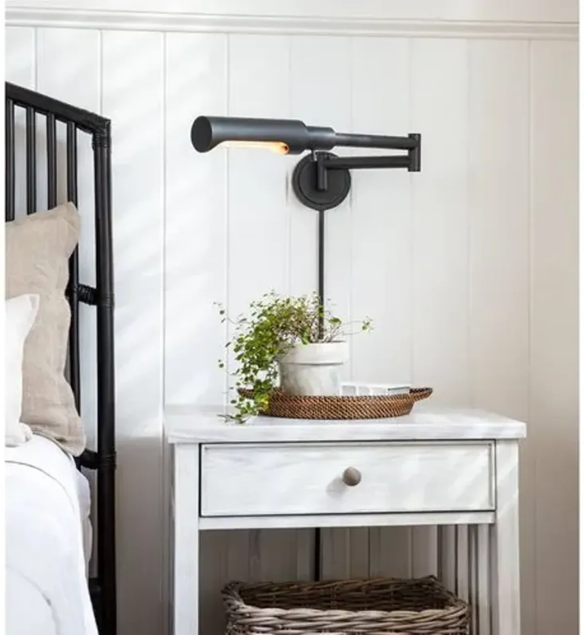 Noble Swing Arm Task Sconce - Regina Andrew - Brown