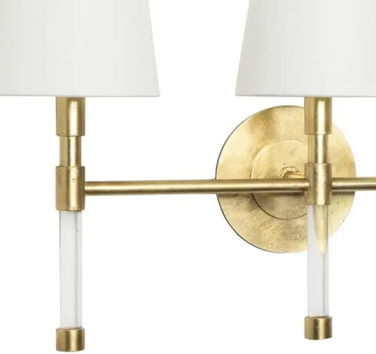 Southern Living Auburn Crystal Triple Wall Sconce - Gold - Regina Andrew