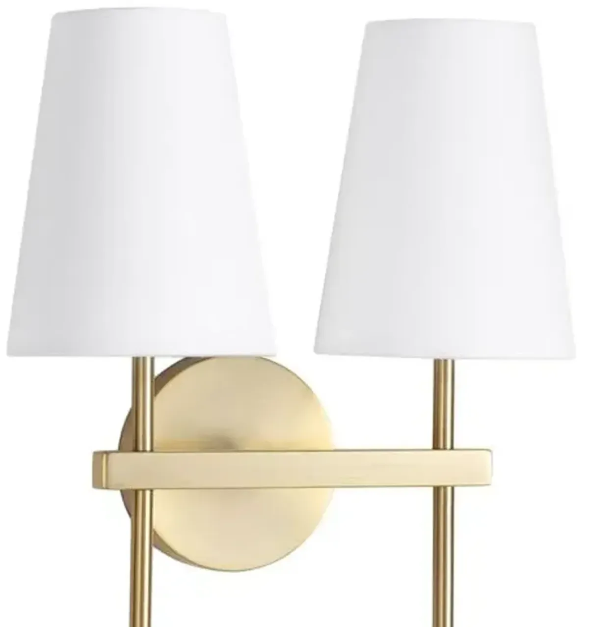 Southern Living Toni Double Wall Sconce - Brass - Regina Andrew - Gold