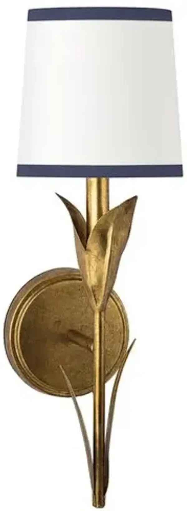 River Reed Single Sconce - Regina Andrew - Gold