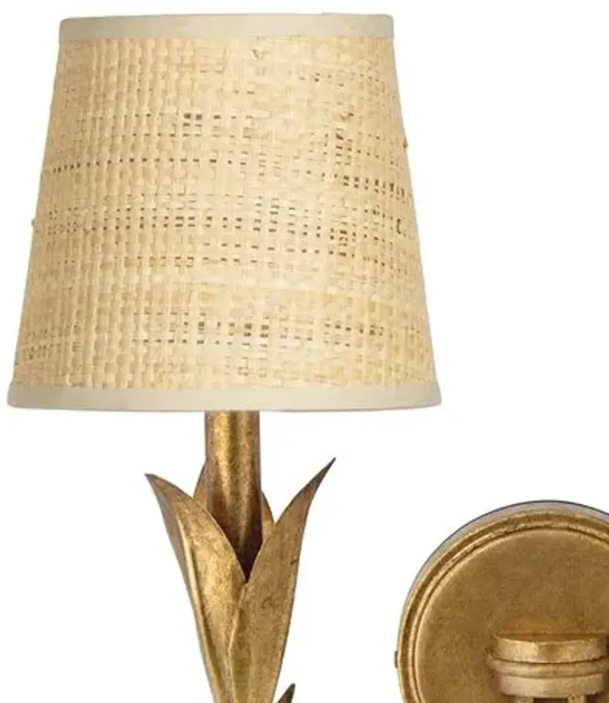 River Reed Double Wall Sconce - Regina Andrew - Gold