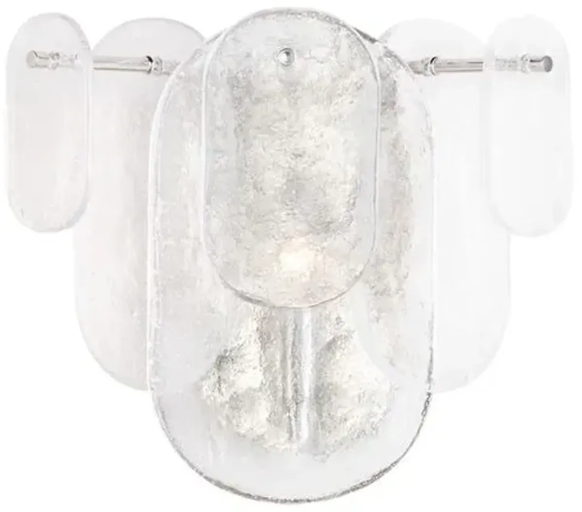 Echo Water Glass Wall Sconce - Regina Andrew - Silver