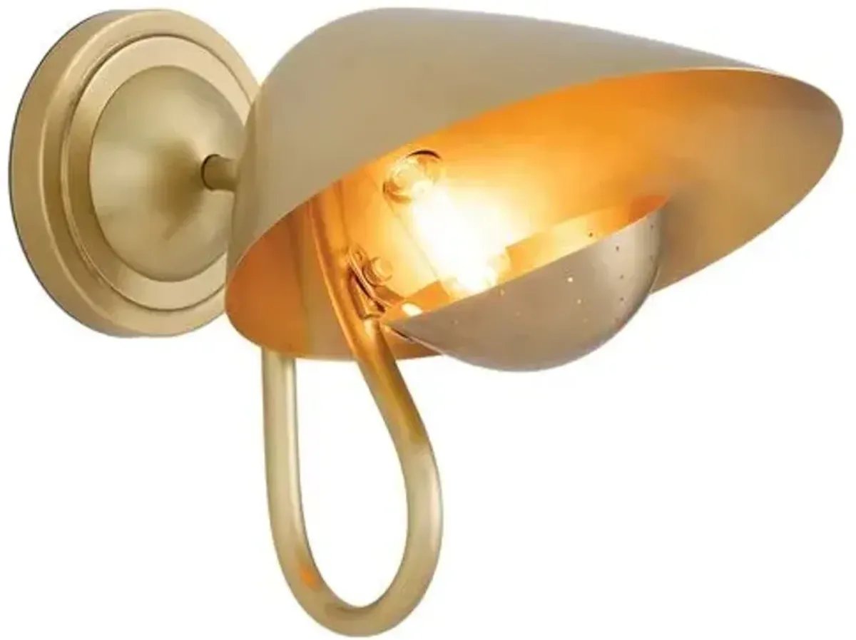 Keaton Single Wall Sconce - Regina Andrew - Gold