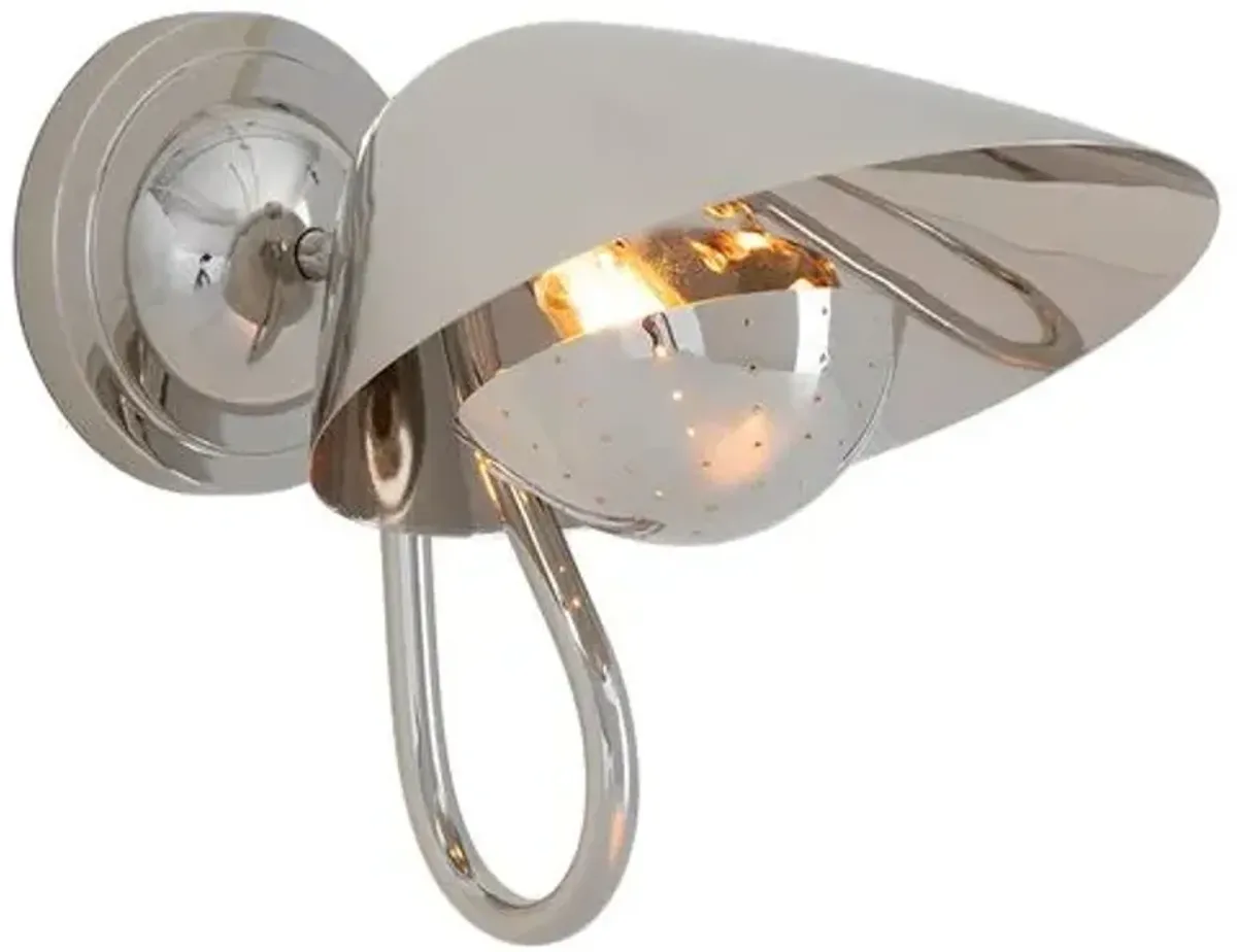 Keaton Single Wall Sconce - Regina Andrew - Silver