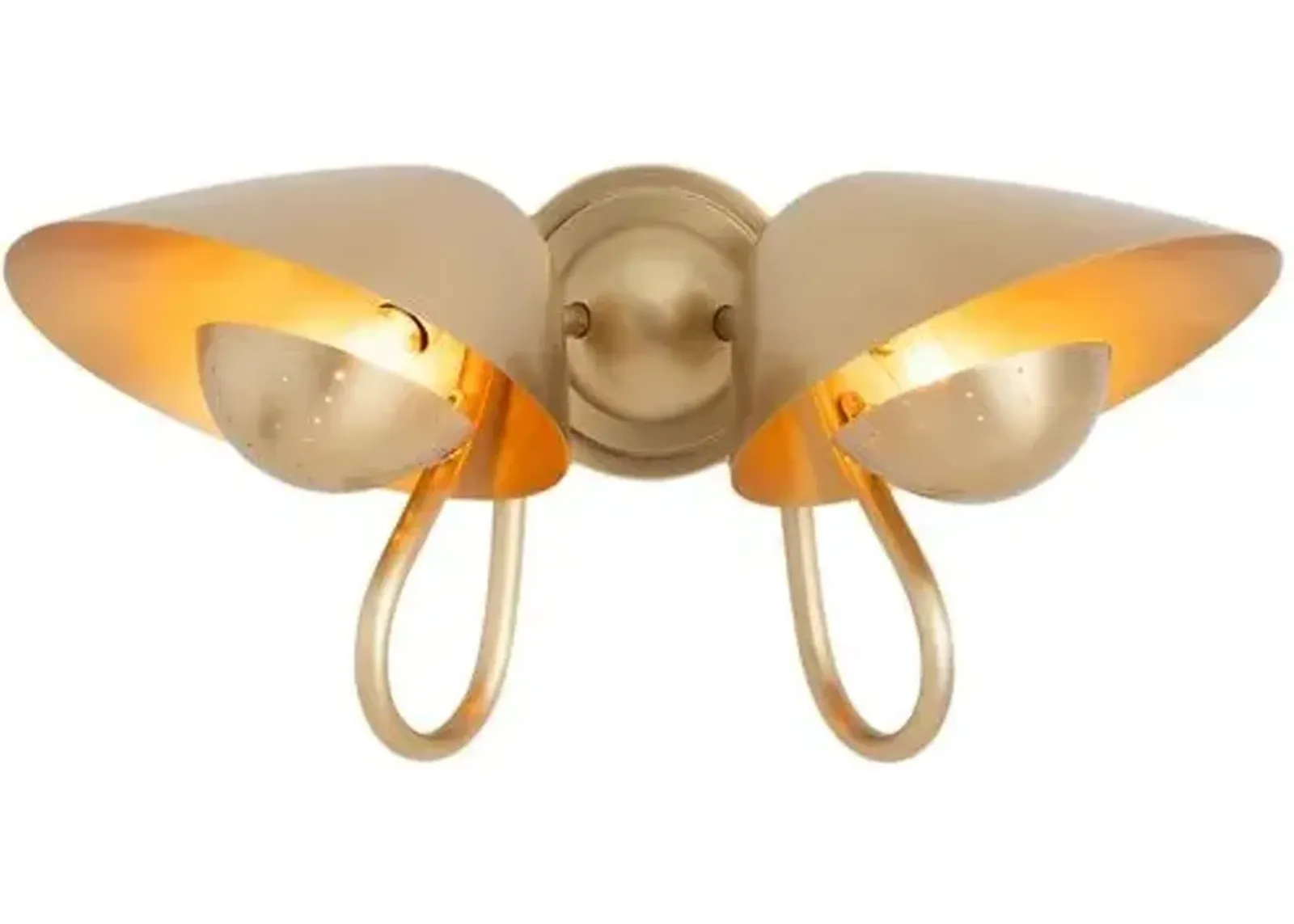 Keaton Double Wall Sconce - Regina Andrew - Gold