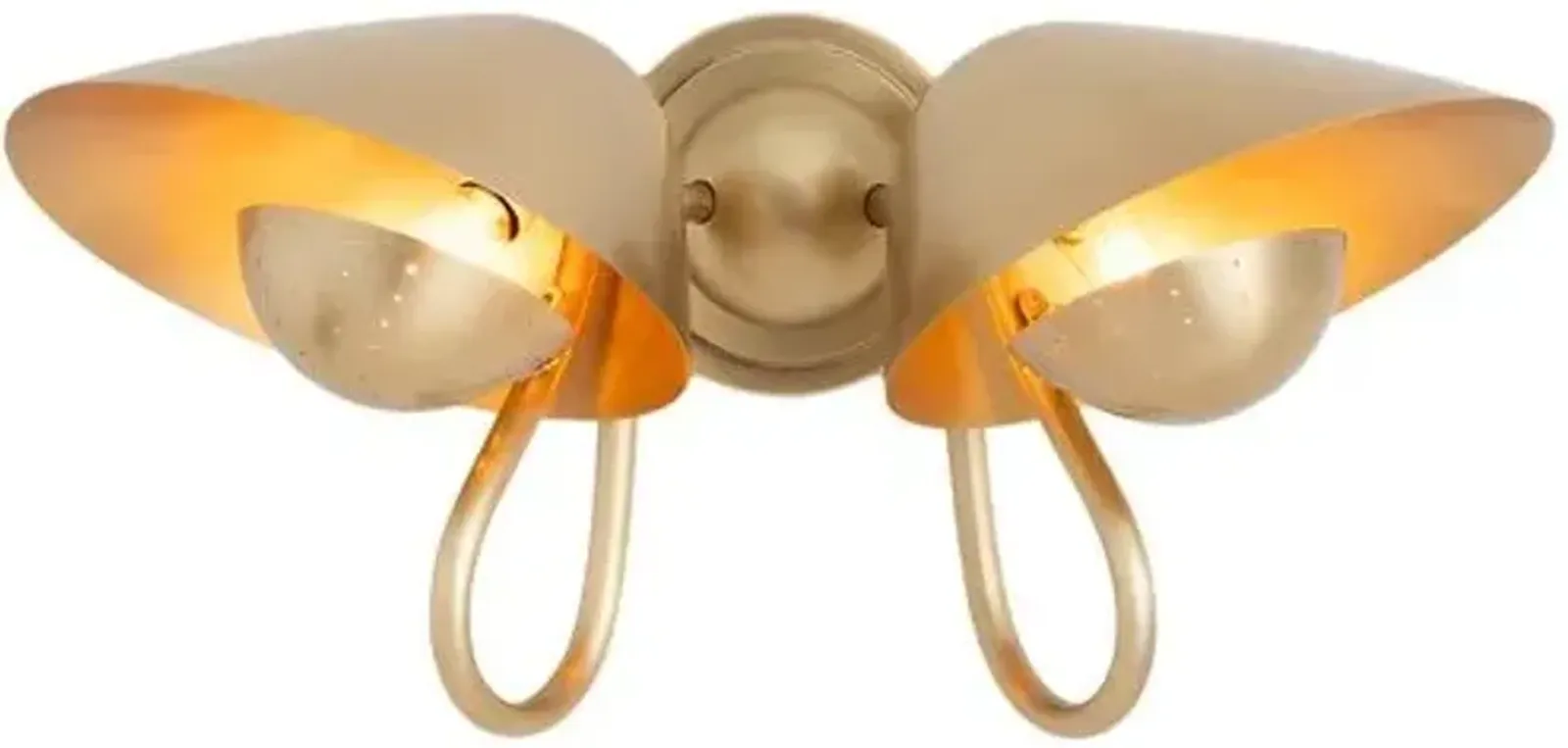 Keaton Double Wall Sconce - Regina Andrew - Gold