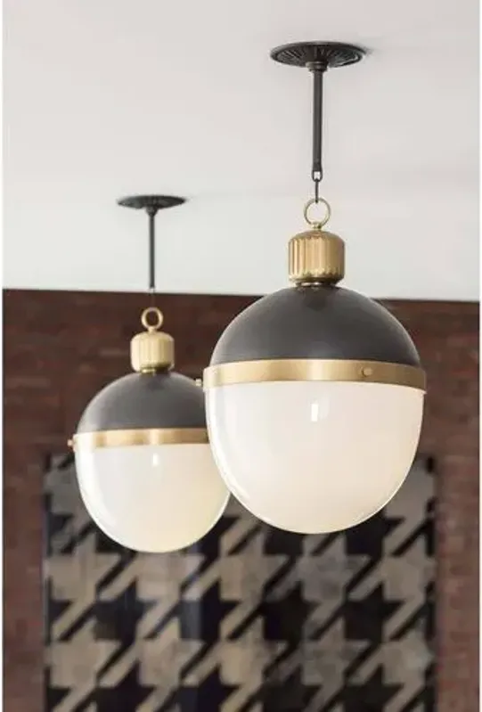 Otis Pendant - Black/Natural Brass - Regina Andrew