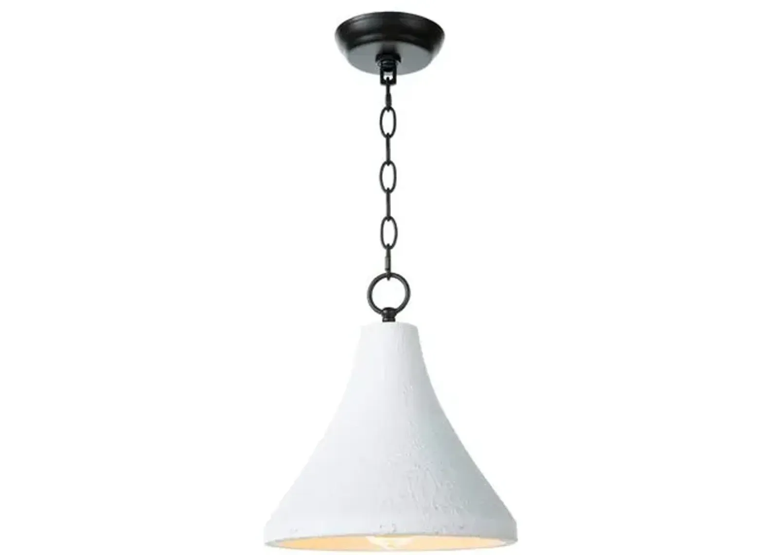 Southern Living Billie Concrete Small Pendant - White - Regina Andrew