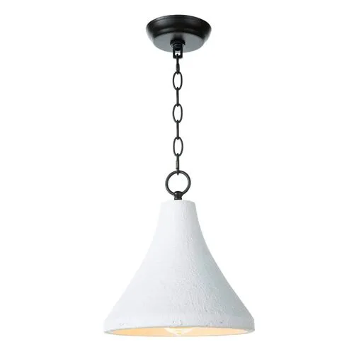 Southern Living Billie Concrete Small Pendant - White - Regina Andrew