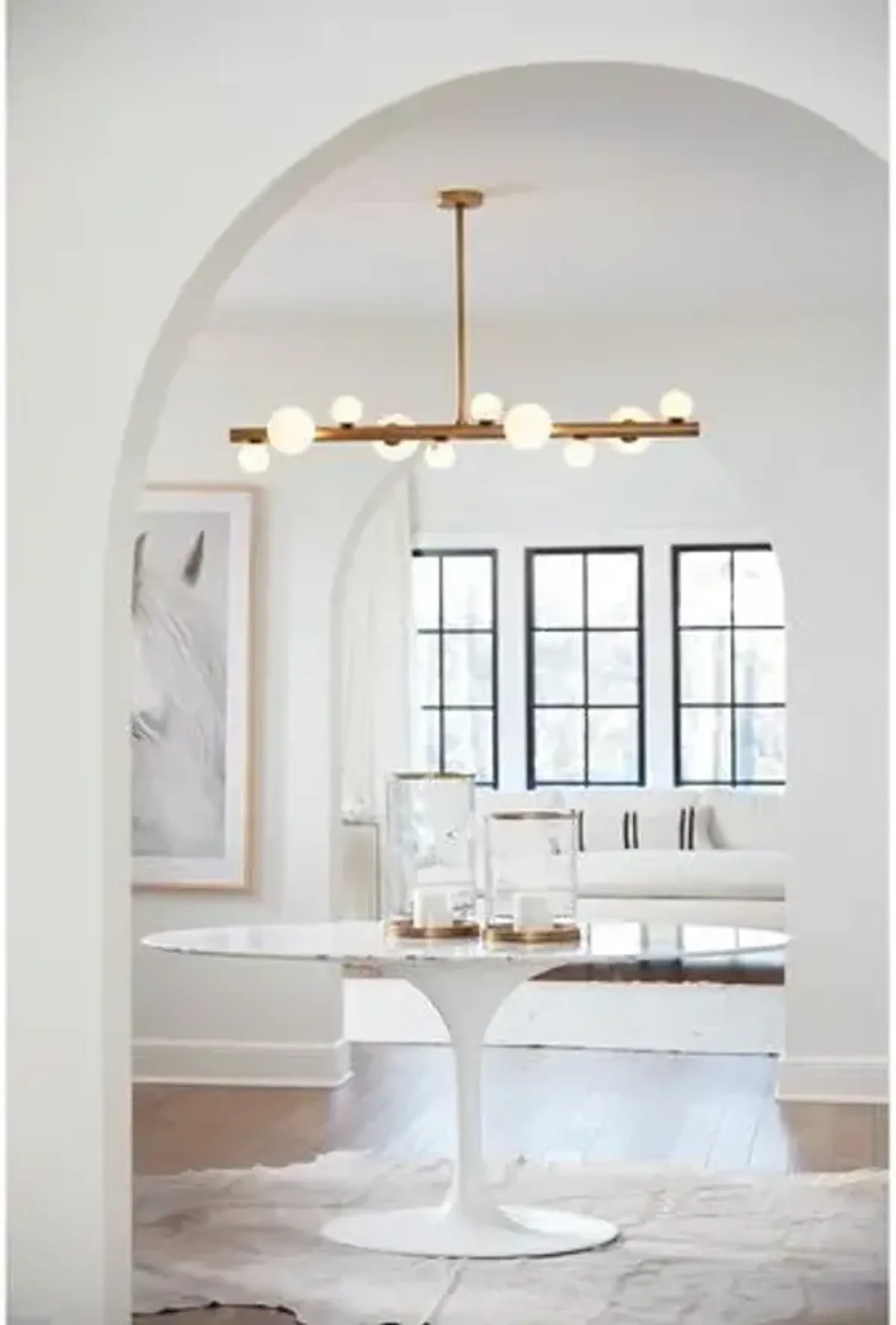 Styx Alabaster Linear Chandelier - Regina Andrew - Gold