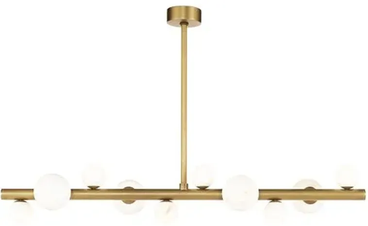 Styx Alabaster Linear Chandelier - Regina Andrew - Gold