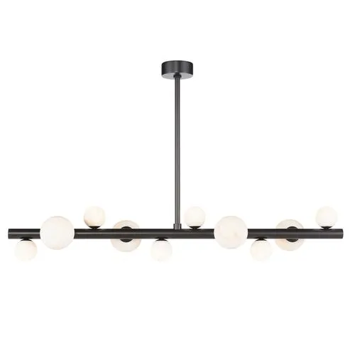 Styx Alabaster Linear Chandelier - Regina Andrew - Brown