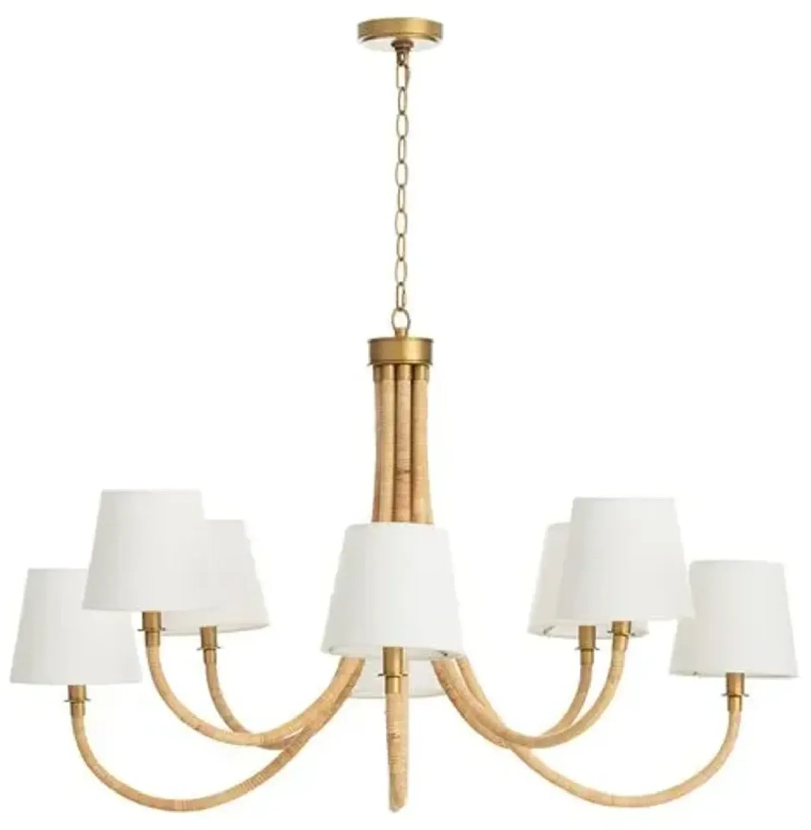 Treble Chandelier - Natural - Regina Andrew - Brown