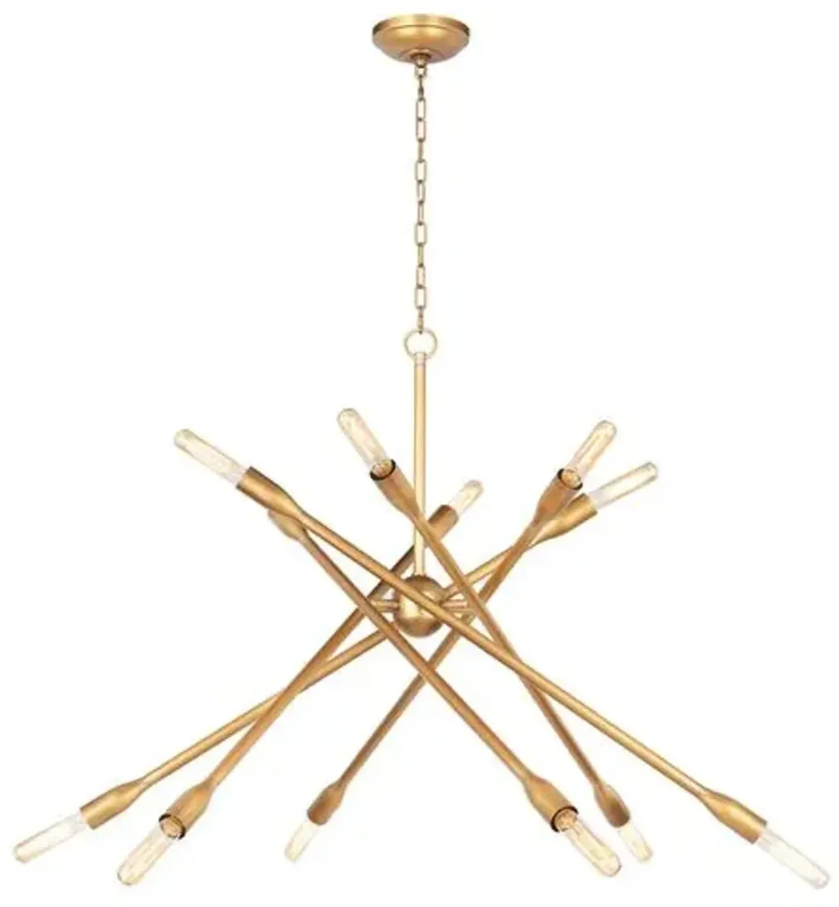 Cobra Criss Cross Chandelier - Regina Andrew - Gold