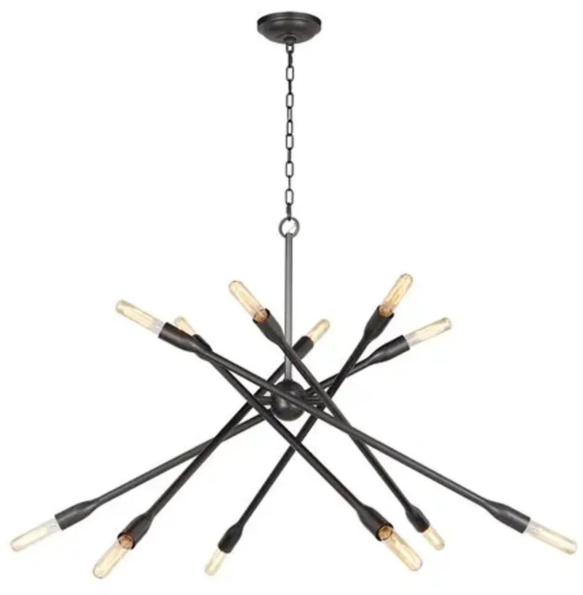 Cobra Criss Cross Chandelier - Regina Andrew - Brown