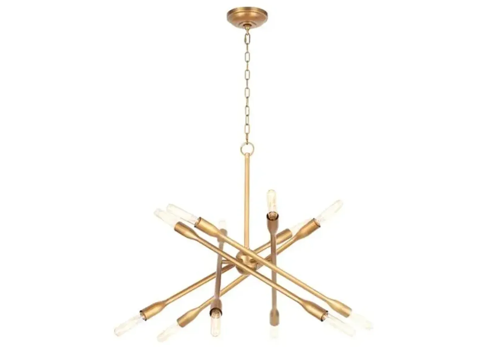 Cobra Criss Cross Chandelier - Regina Andrew - Gold