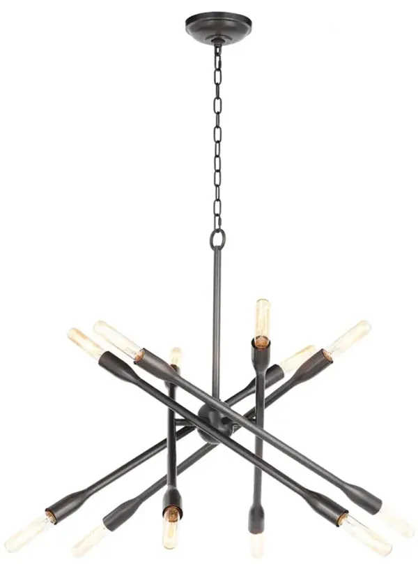 Cobra Criss Cross Chandelier - Regina Andrew - Brown