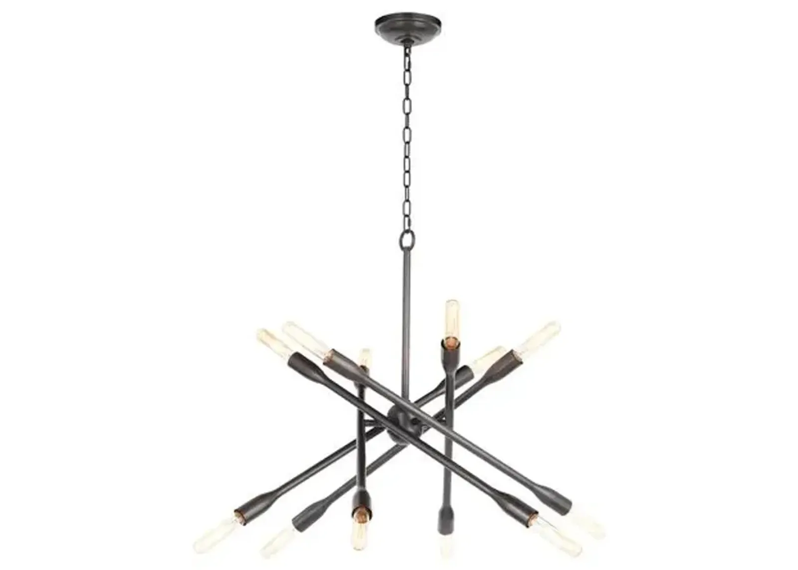 Cobra Criss Cross Chandelier - Regina Andrew - Brown