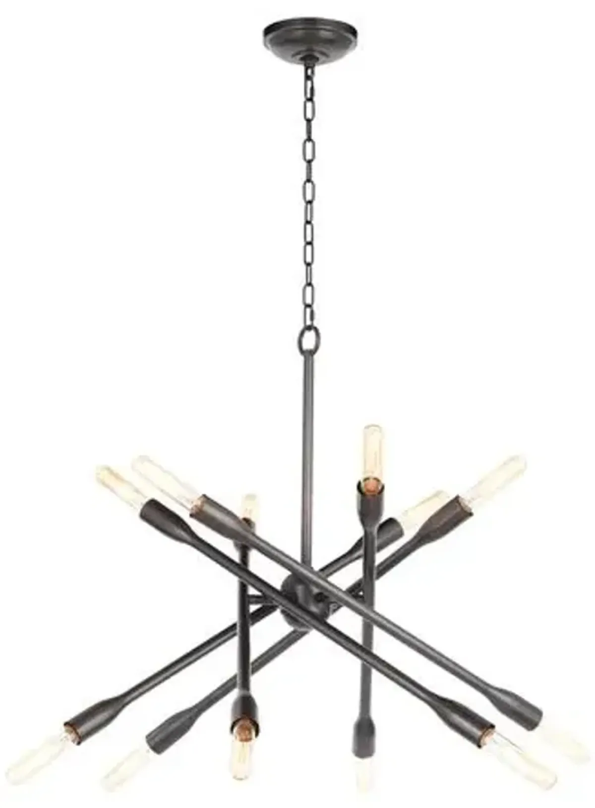 Cobra Criss Cross Chandelier - Regina Andrew - Brown