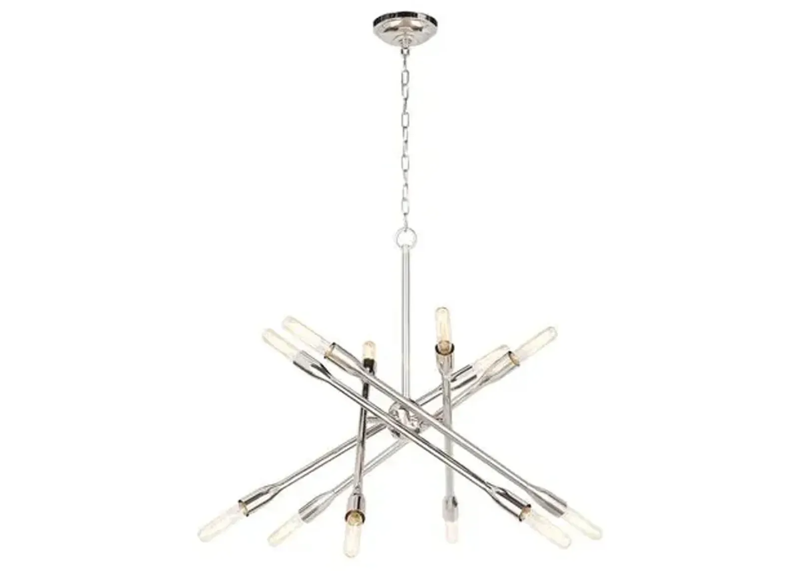 Cobra Criss Cross Chandelier - Regina Andrew - Silver