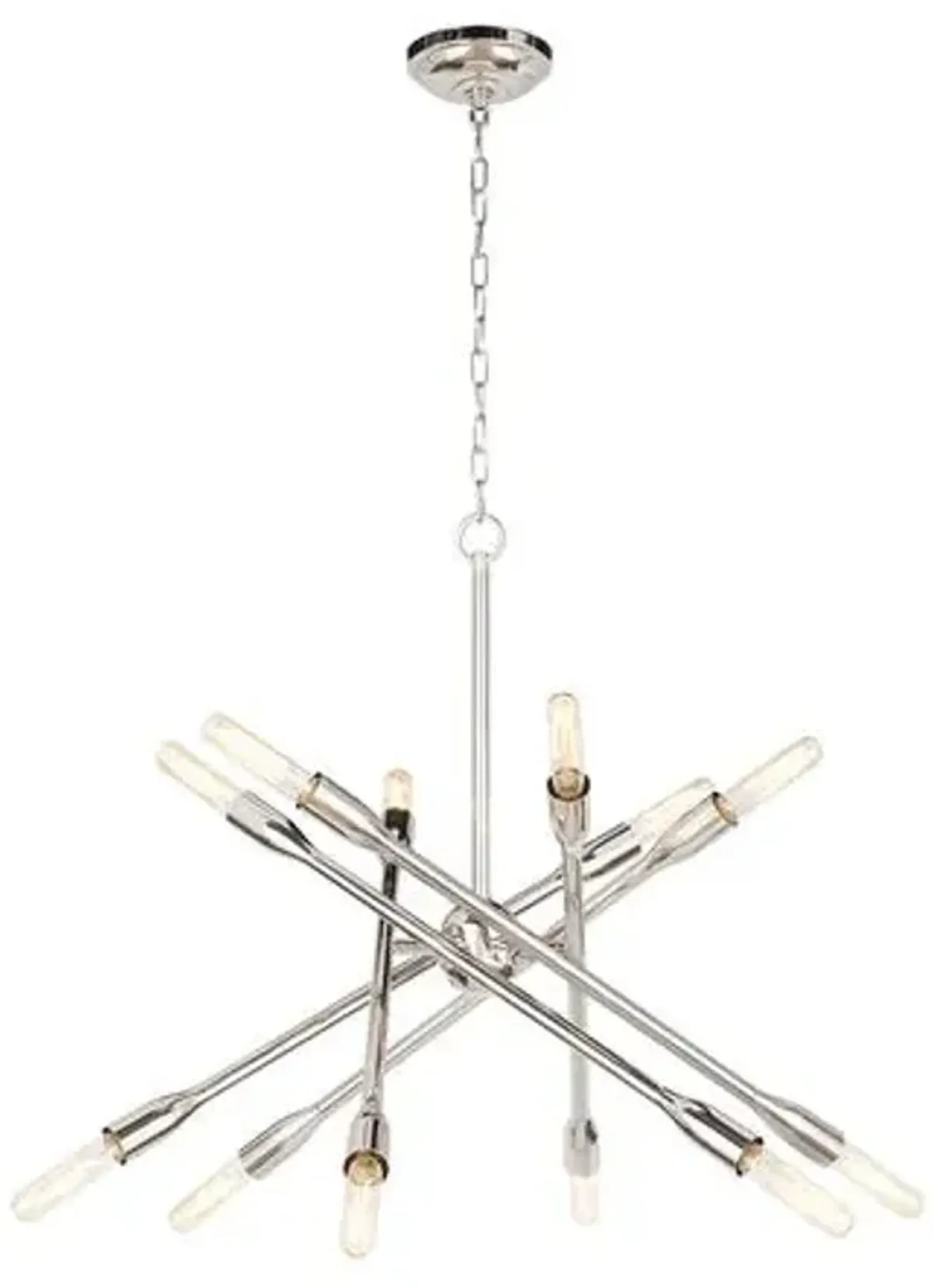 Cobra Criss Cross Chandelier - Regina Andrew - Silver