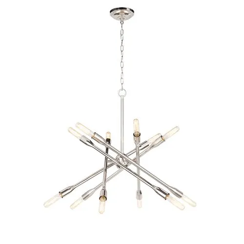 Cobra Criss Cross Chandelier - Regina Andrew - Silver