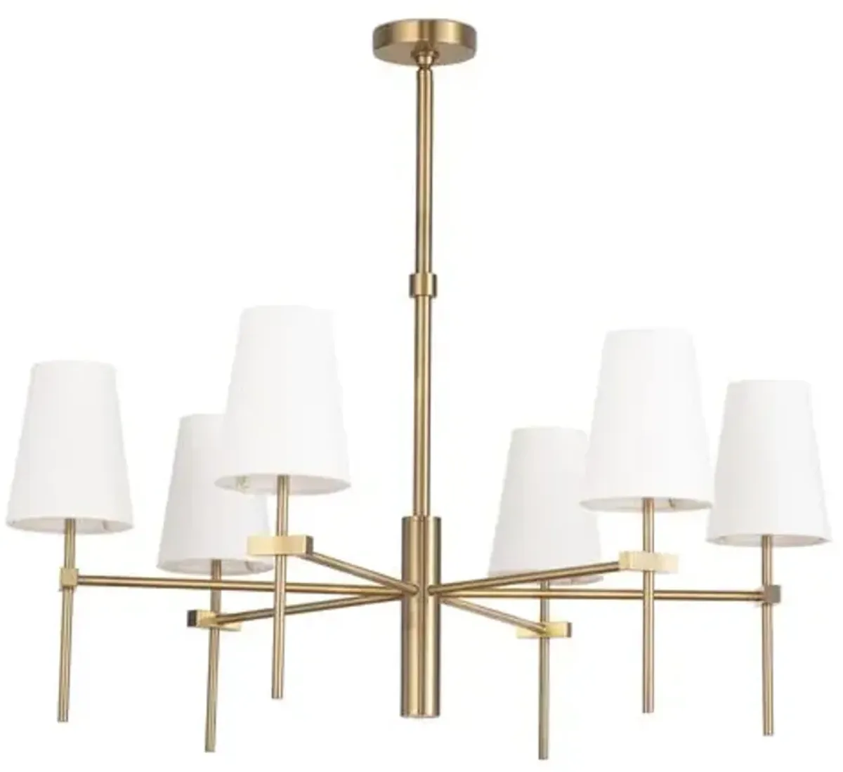 Southern Living Toni Chandelier - Brass - Regina Andrew - Gold