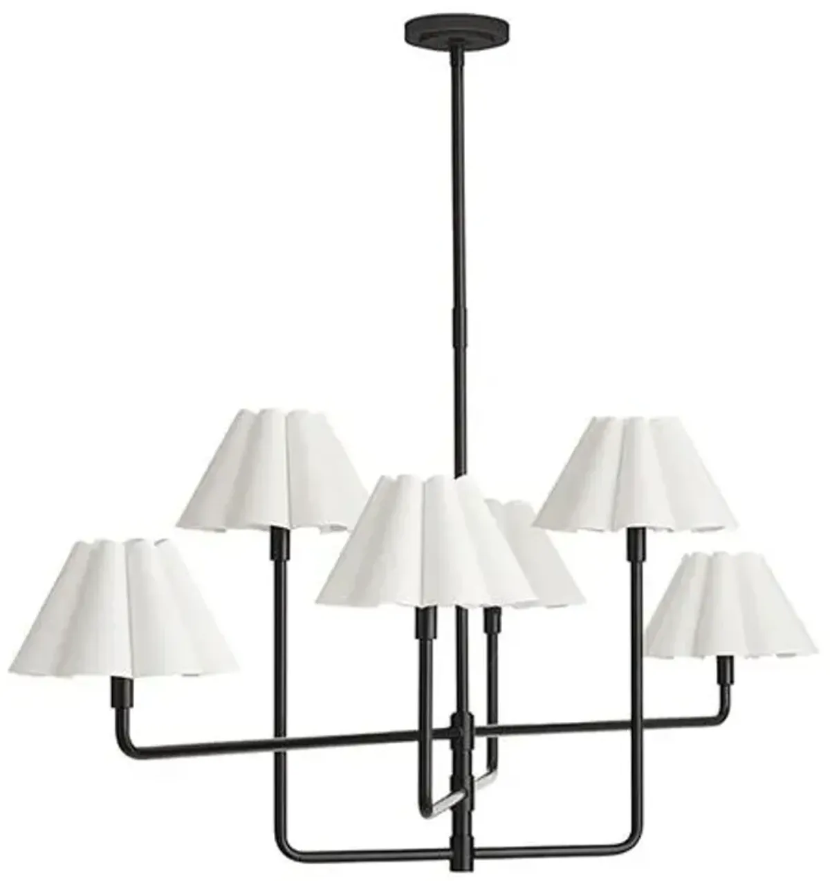 Polly Metal Chandelier - Regina Andrew - Black