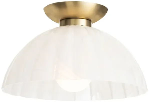 Dariel Glass Flush Mount - White - Regina Andrew