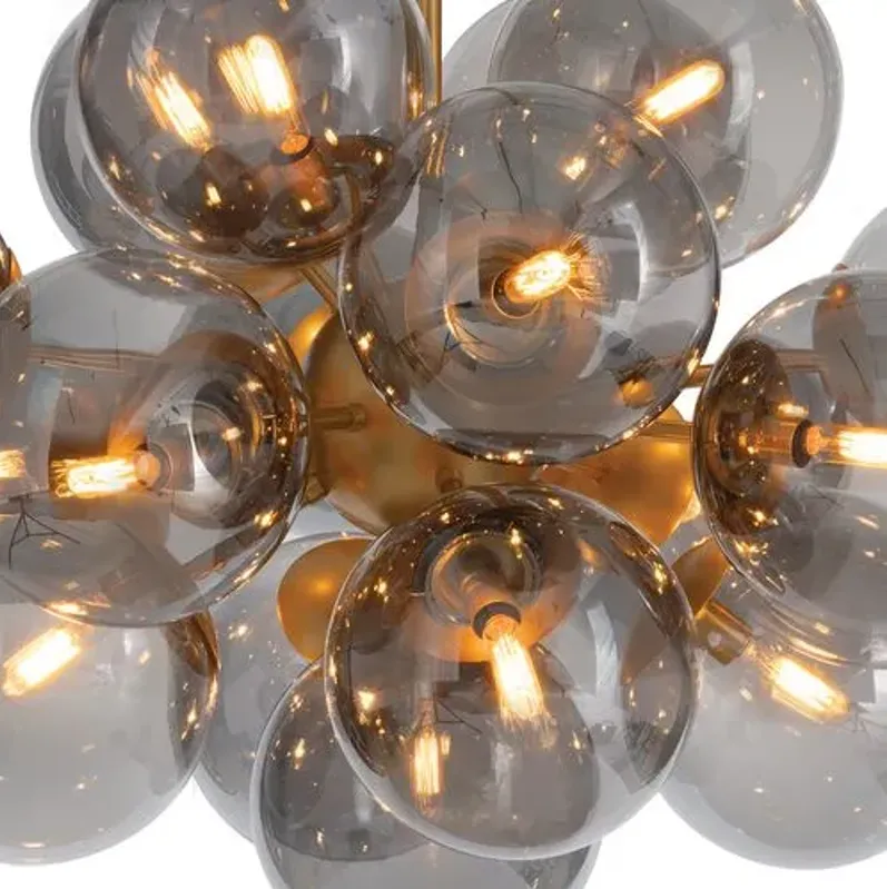 Shine Glass Globe Chandelier - Regina Andrew - Gold