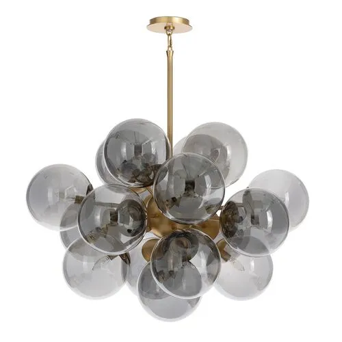 Shine Glass Globe Chandelier - Regina Andrew - Gold