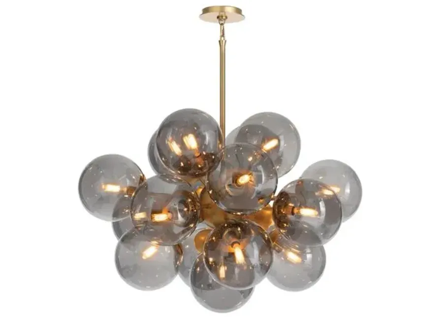 Shine Glass Globe Chandelier - Regina Andrew - Gold