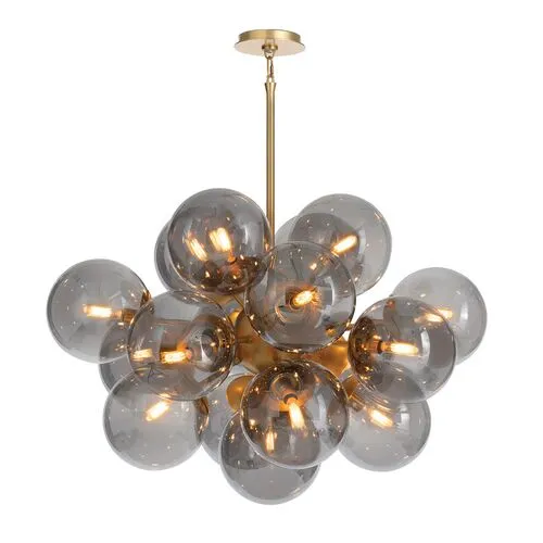 Shine Glass Globe Chandelier - Regina Andrew - Gold