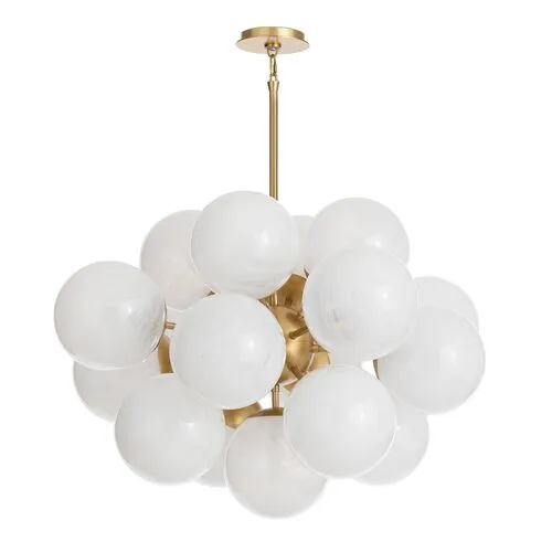 Shine Glass Globe Chandelier - Regina Andrew - Gold